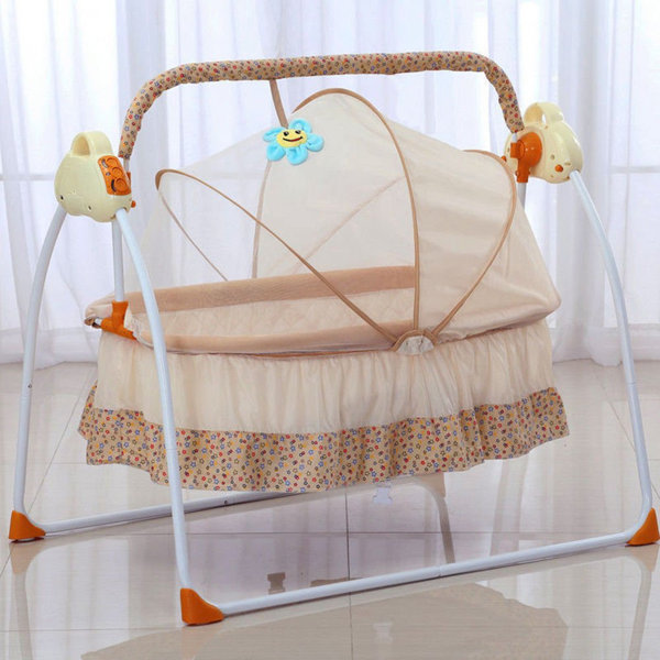 Zoomie Kids Electric Crib Baby Swing Rocker Cot Infant Sleeping Bed